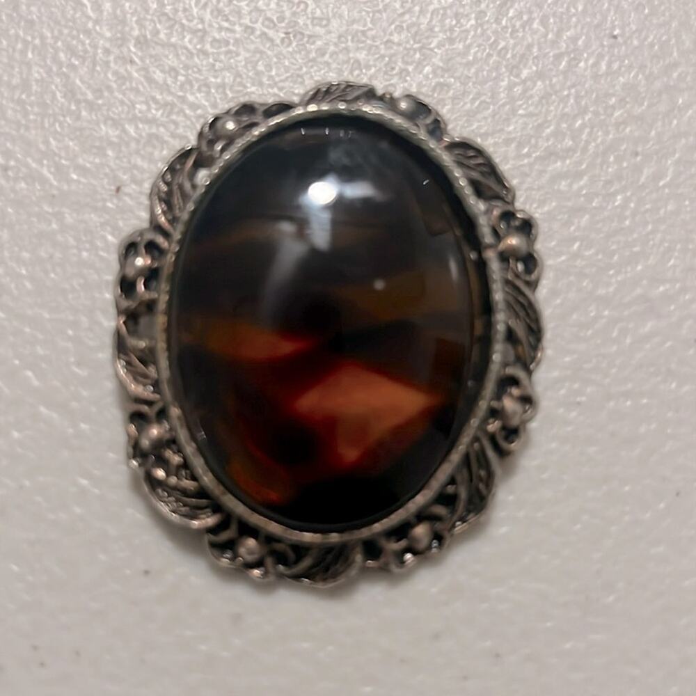 Vintage Amber Brooch